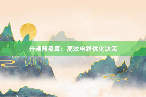 分频器盘算：高效电路优化决策